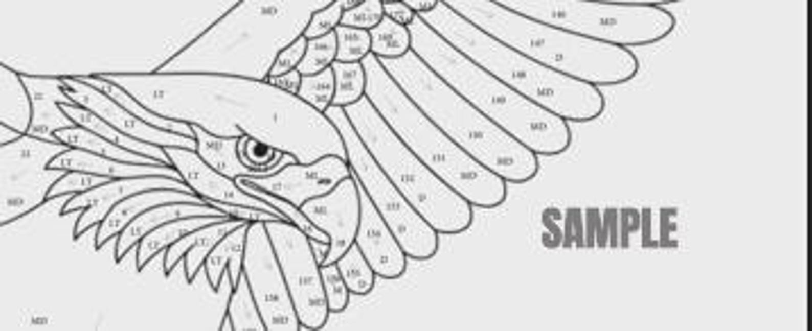 Eagle in Flight Intarsia Pattern, Bald Eagle Woodworking Design (PDF ...