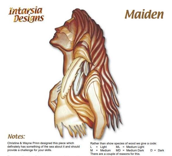 Human Body Intarsia Pattern Maiden Intarsia Pattern - Etsy