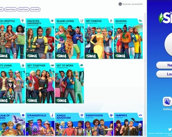 Sims 4 -ALL DLc Expansions /Stuff / kits -  windows PC 7-11/ for ea users not for mac please read item details before buying!