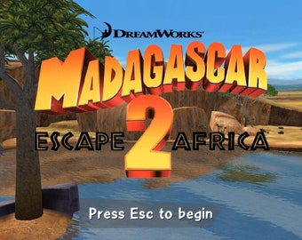 Jeu Madagascar escape Africa 1 et 2 fenêtres