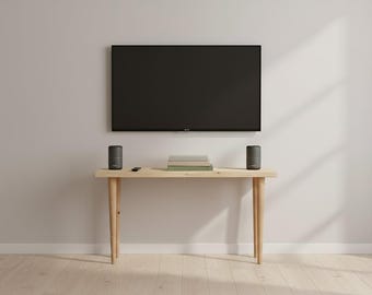 Handmade Solid Wood Console Table: Narrow Entryway Sofa Table