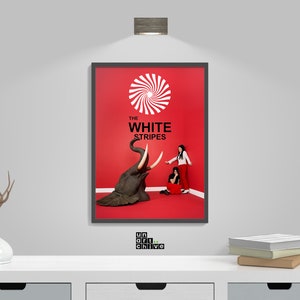 White stripes poster - Etsy 日本 ザ・ホワイト・ストライプス  The White Stripes ポスター A2