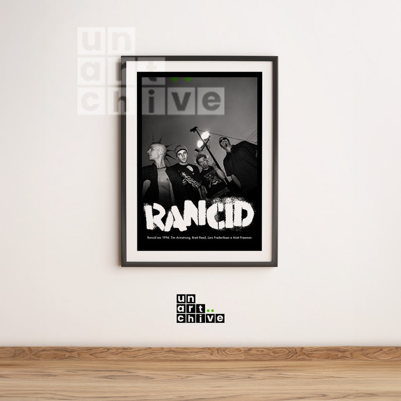 Rancid Poster - Retro Vintage Design | Band Poster - Etsy