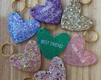 Customizable HEART keychain