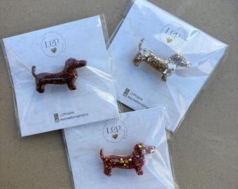 Dachshund brooch