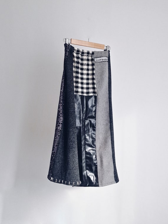 Patchwork, Upcycled Long Clit Skirt