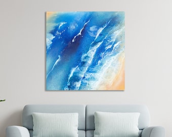 Wall Art Prints, Sea Painting, Art Reproduction on Rolled Canvas and Paper