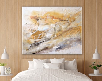 Marble World Abstract Art Print – Textured Fine Art Paper or Canvas
