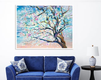 Spring Tree Digital Art Print – Fine Art Paper, Canvas Reproduction