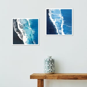 Nordic Waves: Set of 2 Fine Art Print Surfing Scene, Seascape Print, Ocean Print