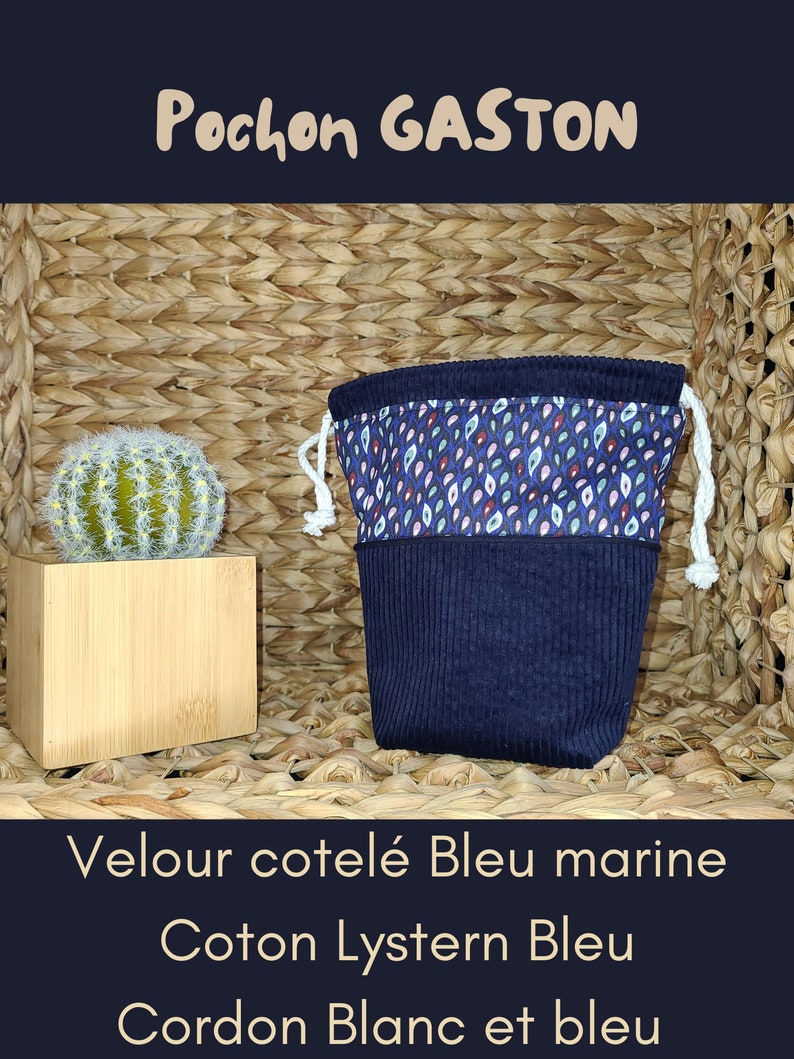 Gaston, le pochon Bleu marine