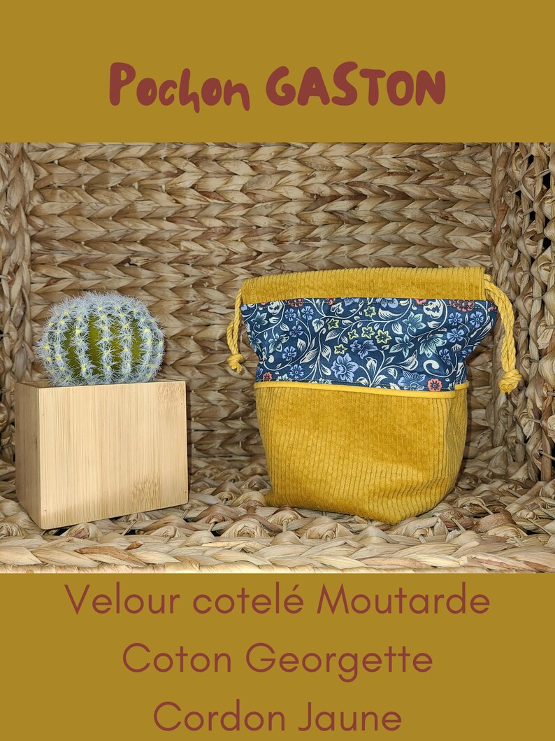 Gaston, le pochon Jaune moutarde