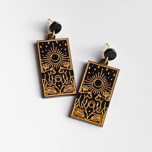 Handgemachte Vintage Tarot Karten Ohrringe