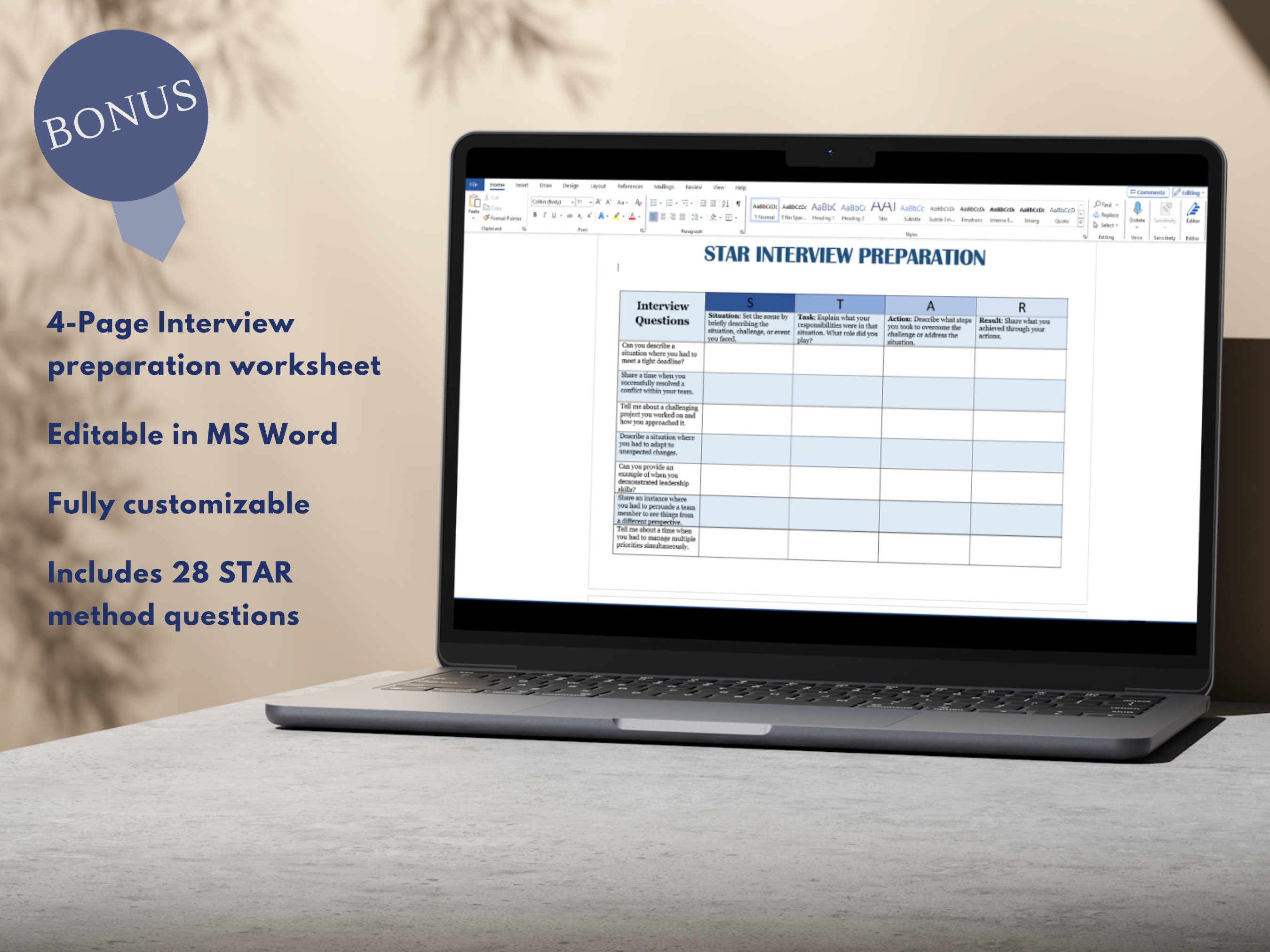 STAR Method Interview Preparation Cards Template, Coaching Cards for ...