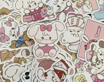 MIKKO ILLUSTRATIONS Sticker Packs Cute Kawaii Coquette Bow Craft Stickers