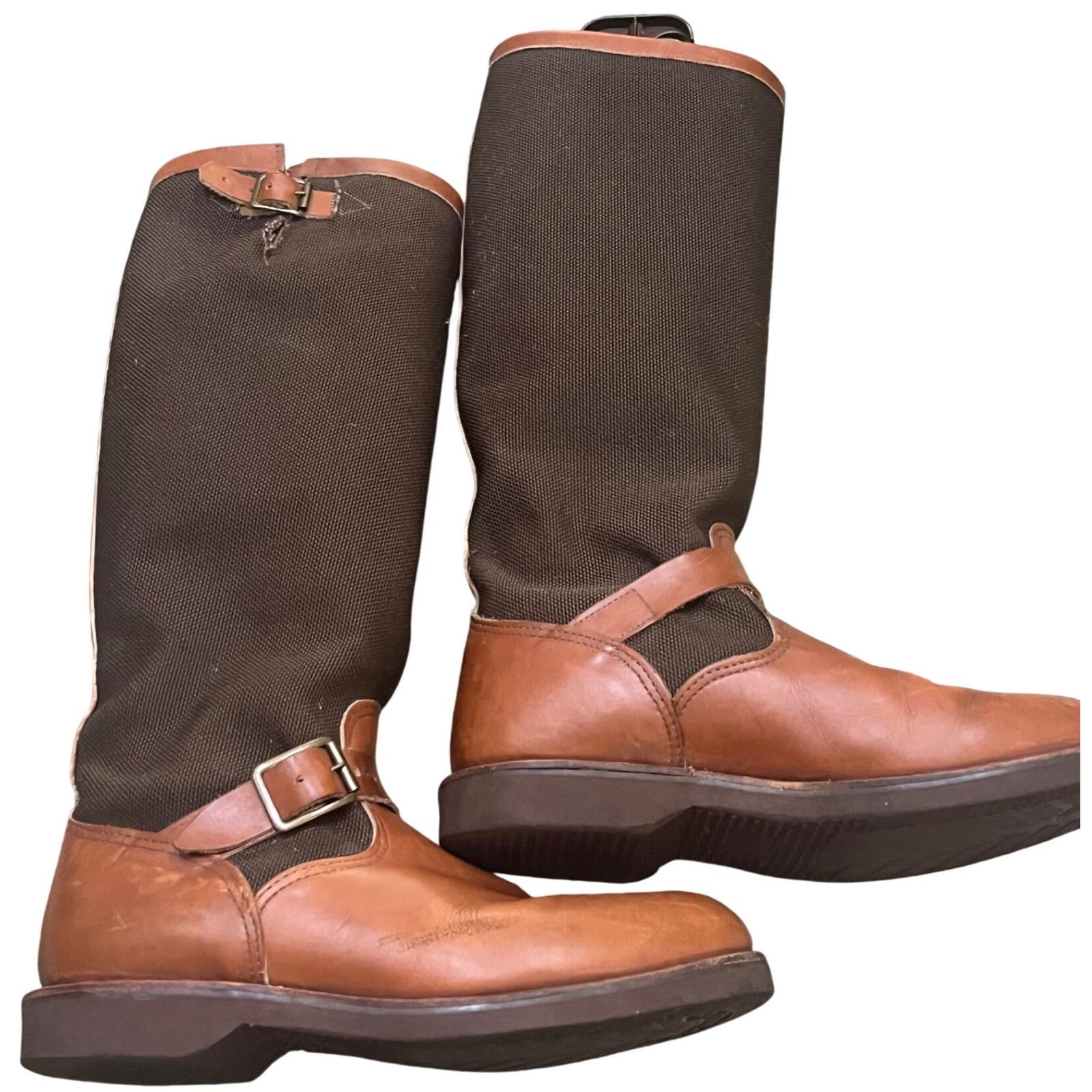 Chippewa Men’s Leather Chelsea Boots 9.5 W Brown Vibram Sole Square Toe Pull On Chippewa Men main image 2