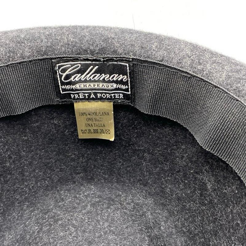 Vintage Callanan Chapeaux Pret A Porter Wool Hat Leopard Bow Zipper Bucket Hats Black 100% Wool Hats for Women for sale | eBay main image 4
