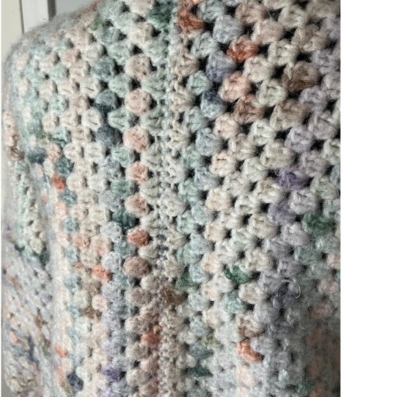 Crocheted Handmade Super soft open front Chinky C… - image 4