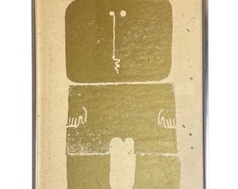 MCM Print ""Fat Albert"" Modernistischer kubistischer Bildhauer / Folk Art Bildhauer Al Wilson 2/3 1969."