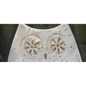 Anthropologie Lg Owl Portugal Pottery trivet Charcuterie platter decor Rare! image 9
