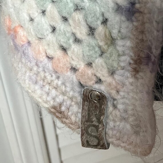 Crocheted Handmade Super soft open front Chinky C… - image 3