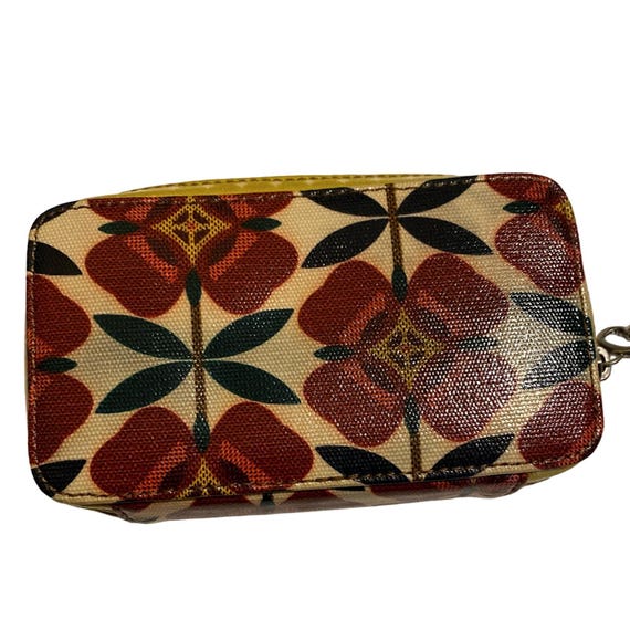 Fossil Key-Per Travel Case Retired Floral Zip aro… - image 3