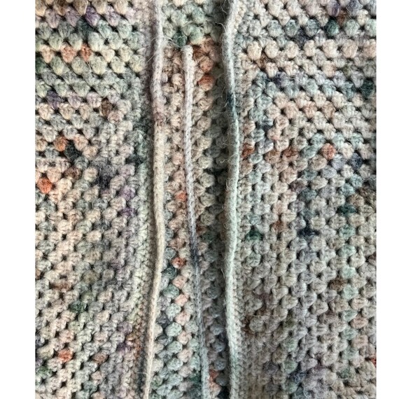 Crocheted Handmade Super soft open front Chinky C… - image 7