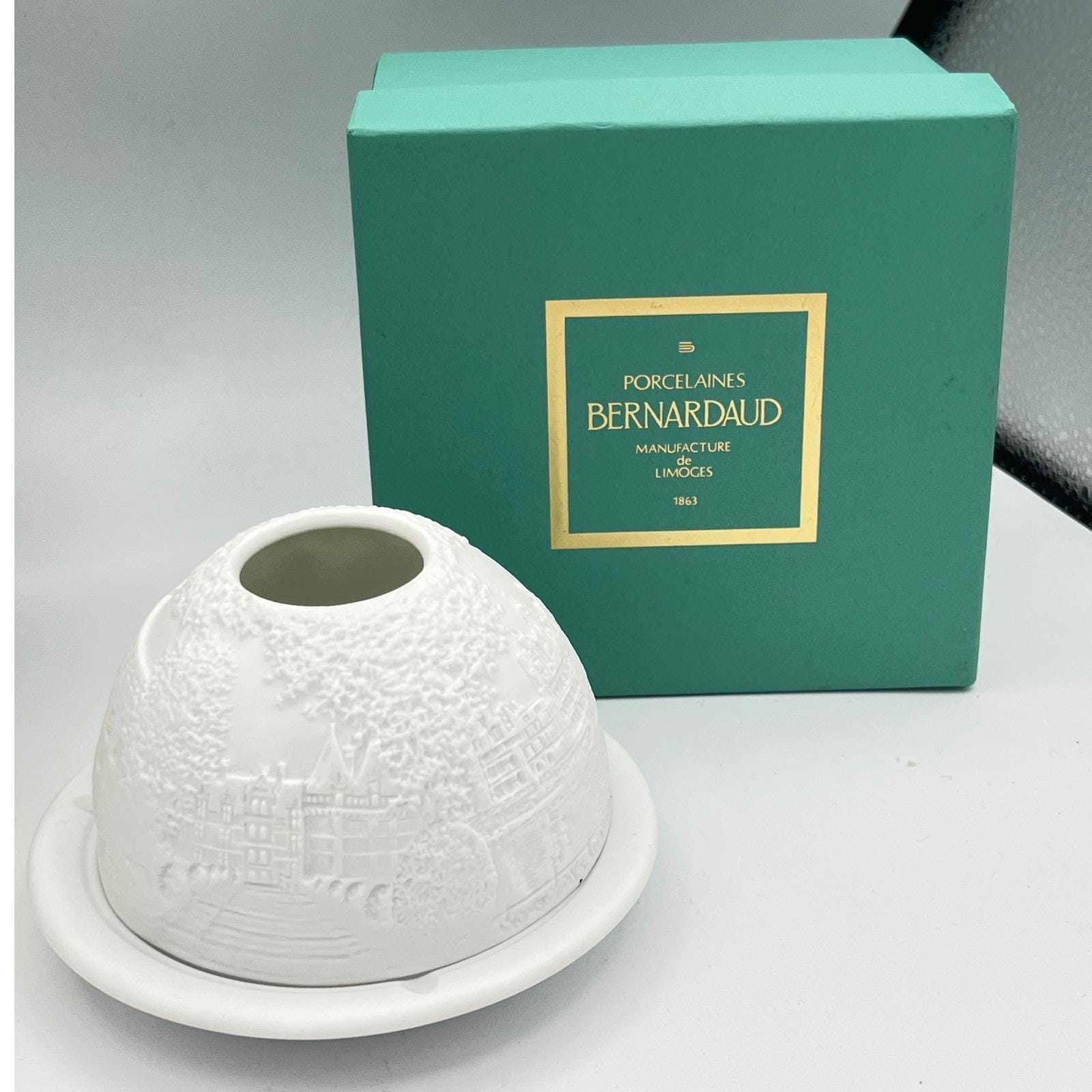 リモージュ ベルナルド アルトワグリーン トレイ 美品 ベルナルド