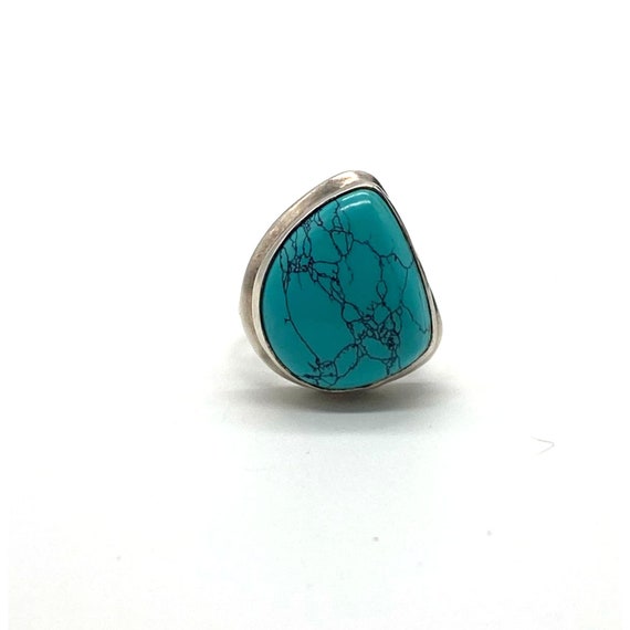 Sterling Silver Turquoise Carolyn Pollack Ring - image 5