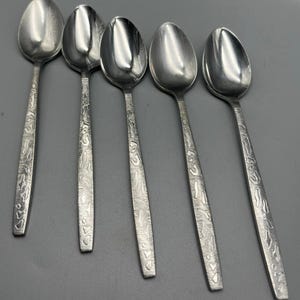 Stanley Roberts Malaga abstract design Stainless steel Flatware 5 spoons