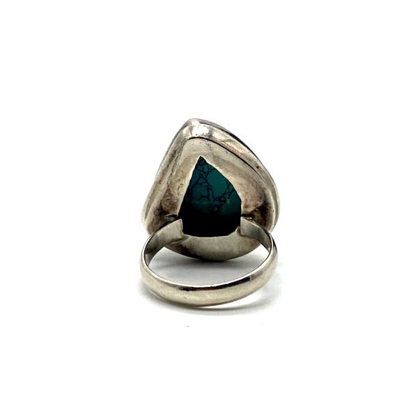 Sterling Silver Turquoise Carolyn Pollack Ring - image 2