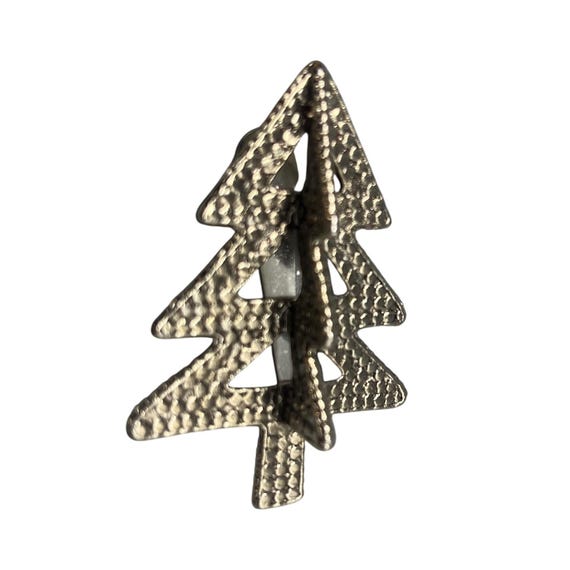 Vintage John Hardy For Neiman Marcus 3 D Christmas Tree Clip