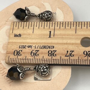 Brighton "Cannes" Collection Retired Silver-Plated Dangle Post Earrings image 4