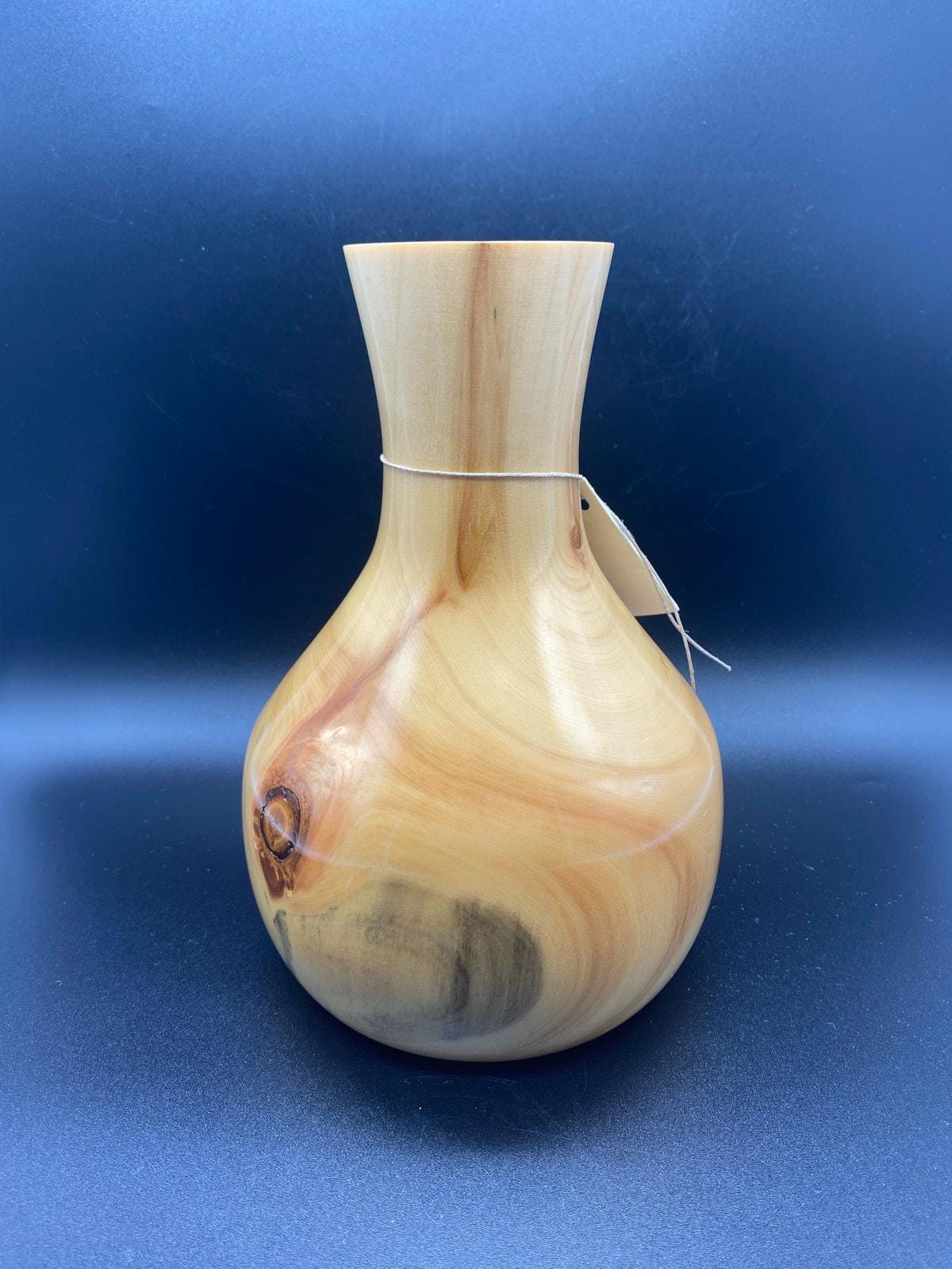 コロラド州ゲイリー・ダンカンのサイン入り手回し木製花瓶 - Etsy 日本