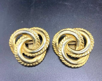 Vintage Bluette Gold Tone Shoe Clips Made In France Signed
