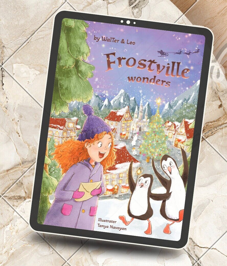 Frostville Wonders - Children's Digital Book - Storybook - PDF/Printing Download - Bedtime Story - Fun - Christmas - Santa - Dragons 2-4 Age