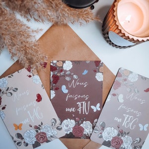 Cartes PMA fleurs