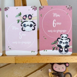 Cartes de grossesse panda