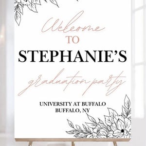 Happy Birthday poster | party welcome sign | Birthday sign | Welcome sign | Birthday | Graduation welcome | Welcome Wedding | Custom sign