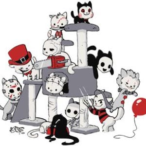 Gatos de terror SVG/PNG