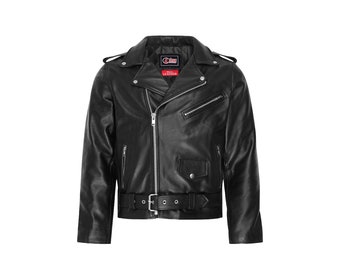 Schwarze 100% echte Brando-Lederjacke für Herren mit doppeltem Reißverschluss, handgefertigte schwarze Mode-Motorradlederjacke, echte Lederjacke.