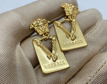 Earrings Medusa, size 4 sm