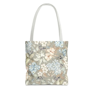 Sac fourre-tout vintage en toile à fleurs : joli sac à main bohème pour femme, cadeaux de demoiselle d'honneur, cadeaux pour maman et accessoires de rentrée, sac fourre-tout esthétique