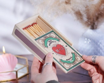 Personalised Couples Large Matchbox