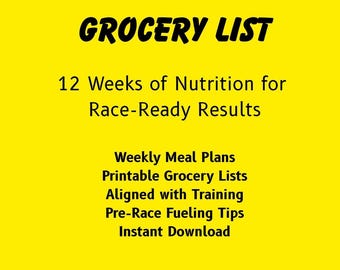 HYROX 12-Week Meal Plan & Grocery List | Nutrition Guide for HYROX Training