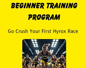 HYROX 12-tygodniowy program treningowy dla początkujących – cyfrowy planer | Plan treningowy przygotowujący do wyścigu