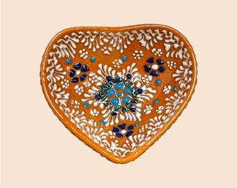 Mini Trinket Bowl- 3” Heart Bowl – Handpainted Ceramic Dish