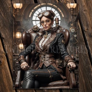 Steampunk Ladies Art Prints + Bonus Video: Victorian Fashion (Digital Download) image 2