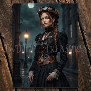 Steampunk Ladies Art Prints + Bonus Video: Victorian Fashion (Digital Download) image 7