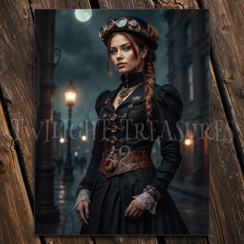 Steampunk Ladies Art Prints + Bonus Video: Victorian Fashion (Digital Download) image 7